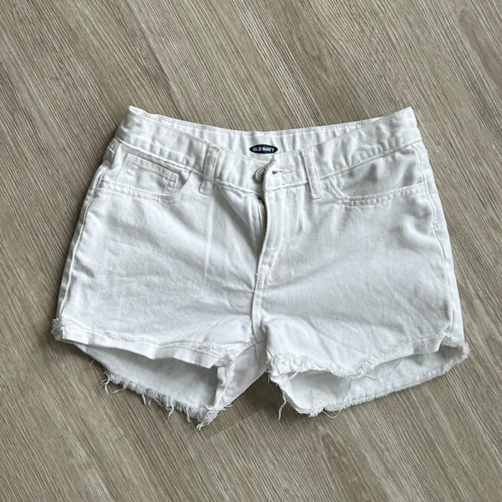 old navy white shorts